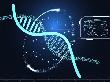 ORNL scientists developed a method that improves the accuracy of the CRISPR Cas9 gene editing tool used to modify microbes for renewable fuels and chemicals production. This research draws on the lab’s expertise in quantum biology, artificial intelligence and synthetic biology. Credit: Philip Gray/ORNL, U.S. Dept. of Energy